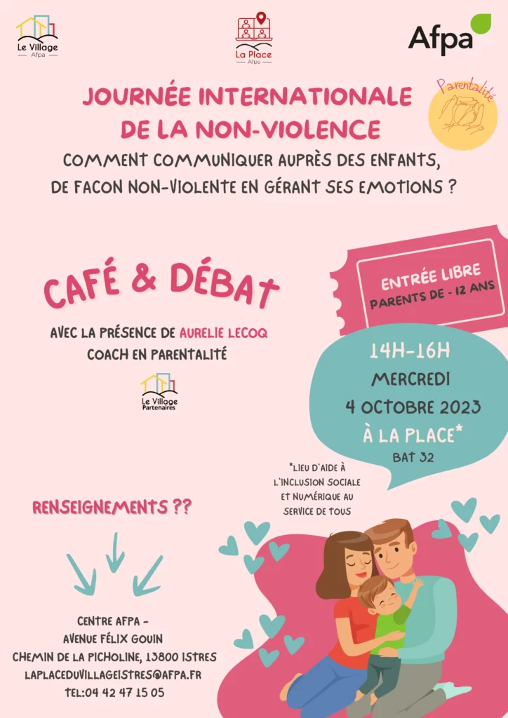 mercredi parentalité La non-violence : café-débat